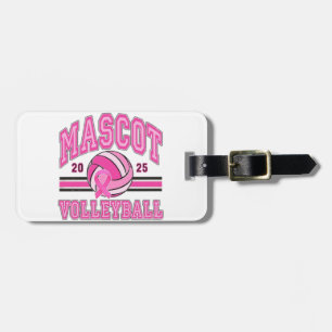 Etiqueta Para Maletas 🏐 💖 Pink Power Voleibol 🎗️