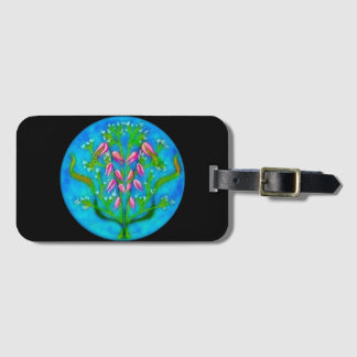 Etiqueta Para Maletas Pintado acrílico de flores de playa