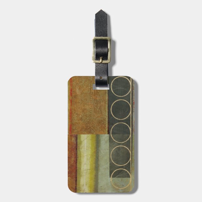 Etiqueta Para Maletas Pintura abstracta multitexturizada por Vision Stud (Frente Vertical)