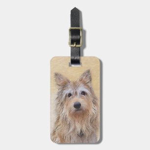 Etiqueta Para Maletas Pintura de Berger Picard - Arte de Perro Original.