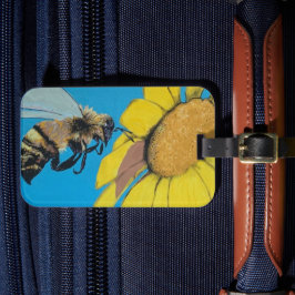 Etiqueta Para Maletas Pintura de "danza del jardín" en un