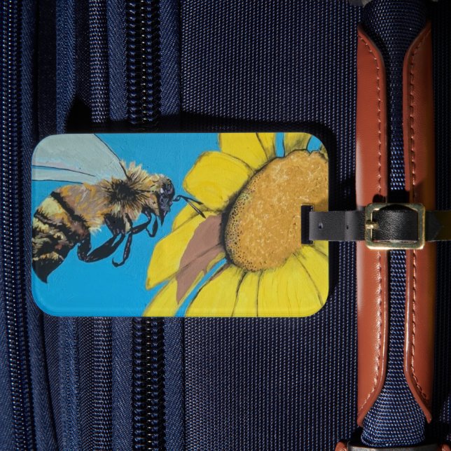 Etiqueta Para Maletas Pintura de "danza del jardín" en un (Anverso In Situ 4)