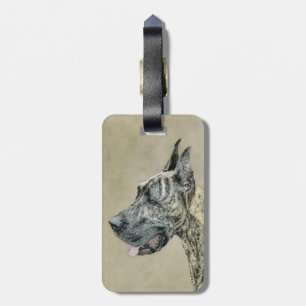 Etiqueta Para Maletas Pintura de gran dano (Brindle) - Arte original del