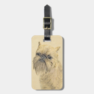 Etiqueta Para Maletas Pintura de griffon de Bruselas - Arte de perro ori
