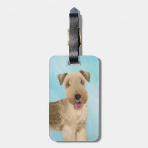 Etiqueta Para Maletas Pintura de Lakeland Terrier - Arte de Perro Origin
