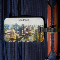 Pintura del paisaje urbano de Brasil en Sao Paulo
