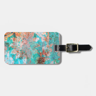Etiqueta Para Maletas Pintura floral