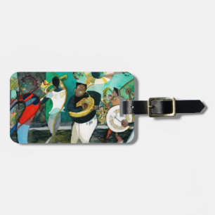 Etiqueta Para Maletas Pintura "jazz de la música de New Orleans "