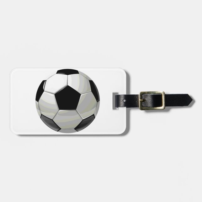 Etiqueta Para Maletas Pintura única de fútbol (Frente Horizontal)