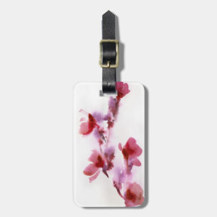 Etiqueta Para Maletas Pinturas florales abstractas 3 de la acuarela