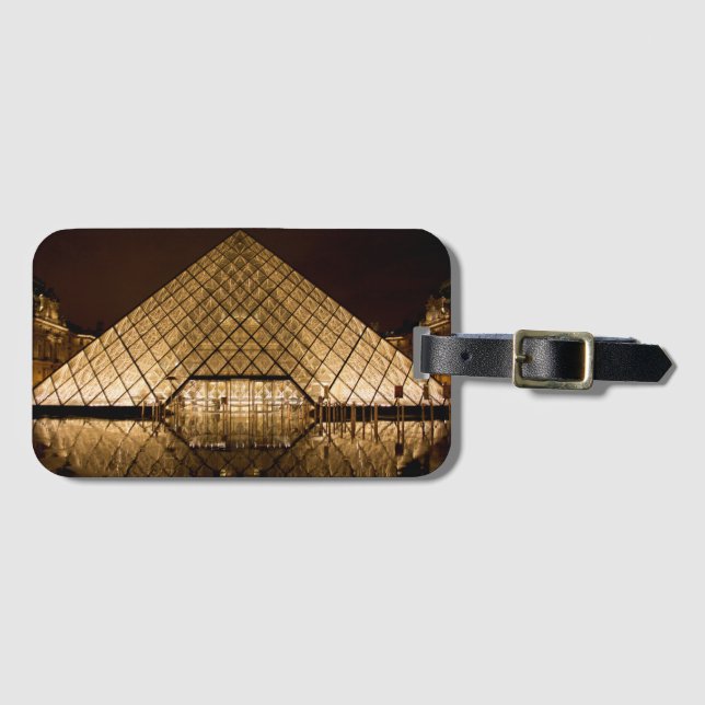 Etiqueta Para Maletas Pirámide Louvre (Anverso horizontal)