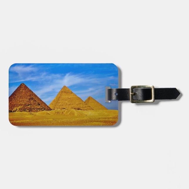 Etiqueta Para Maletas Pirámides de Giza (Frente Horizontal)