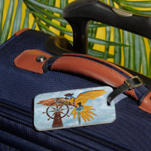 Etiqueta Para Maletas Pirate Parrot