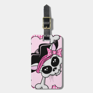 Etiqueta Para Maletas Pirate Princess Kitty Skull