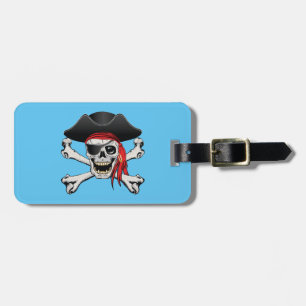 Etiqueta Para Maletas Pirate Skull