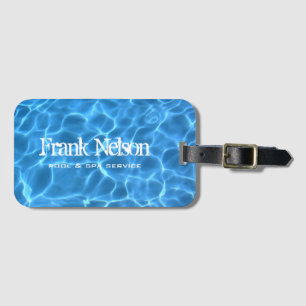 Etiqueta Para Maletas Piscina azul Aqua