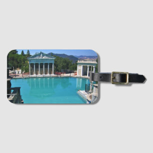 Etiqueta Para Maletas Piscina Neptuno en el Castillo del Corazón, San Si