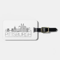 Pittsburgh, Penn Stylized City Skyline Lumaletas T