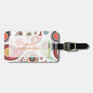 Etiqueta Para Maletas PixDezines retrospecley/fondo diy