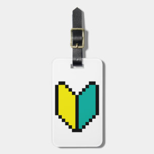 Etiqueta Para Maletas Pixel Wakaba de 8 bits/Marca Shoshinsha