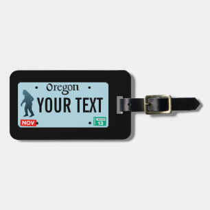 Etiqueta Para Maletas Placa de licencia Oregon Sasquatch