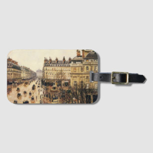 Etiqueta Para Maletas Place du Théâtre Français, París Lluvia de Pissarr