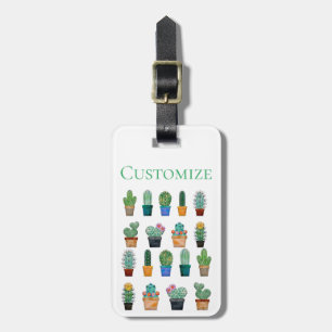 Etiqueta Para Maletas Plantas de cactus diversas Thunder_Cove