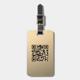 Etiqueta Para Maletas Plantilla de código QR editable al instante Fals