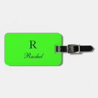 Plantillas de nombre de monograma Neon Green Moder