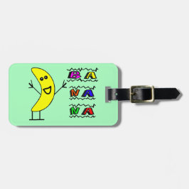 Etiqueta Para Maletas Plátano feliz