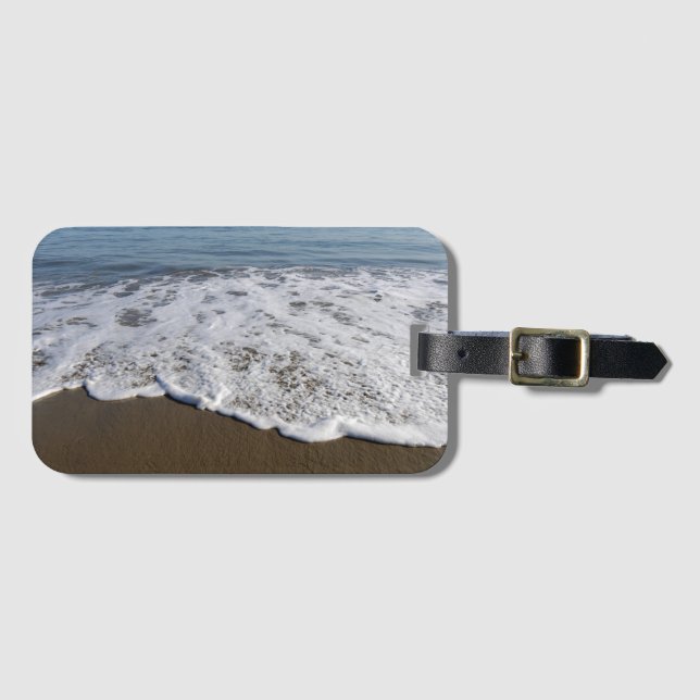 Etiqueta Para Maletas Playa/Arena/Ondas (Anverso horizontal)