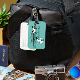 Etiqueta Para Maletas Playa Cute Seagull Beach East Coast Beachcomber ma