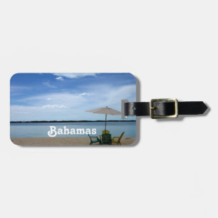 Etiqueta Para Maletas Playa de Bahama