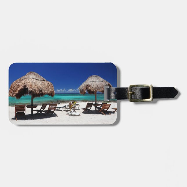 Etiqueta Para Maletas Playa de Paa Mul (Frente Horizontal)