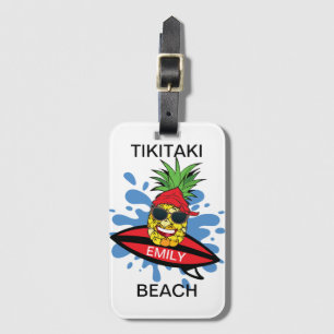 Etiqueta Para Maletas Playa de Tikitaki