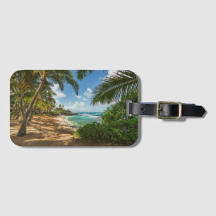 Etiqueta Para Maletas Playa el   Maui, Hawaii de la ensenada de Kuau