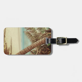 Etiqueta Para Maletas Playa hawaiana vintage de PixDezines + cocoteros