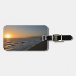 Etiqueta Para Maletas Playa nocturna