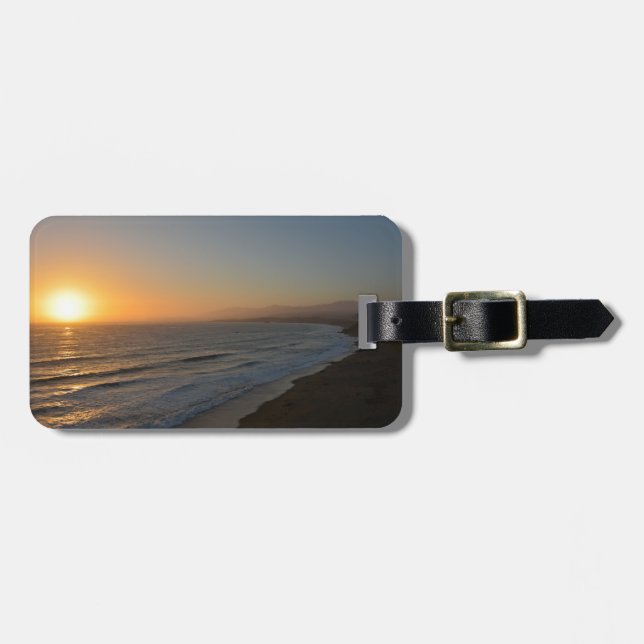 Etiqueta Para Maletas Playa nocturna (Frente Horizontal)