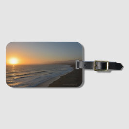 Etiqueta Para Maletas Playa nocturna