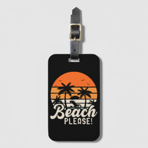 Etiqueta Para Maletas Playa Por Favor