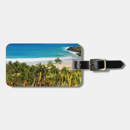 Etiqueta Para Maletas Playa Tropical