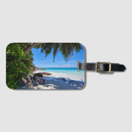 Etiqueta Para Maletas Playa Tropical