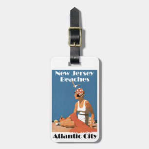 Etiqueta Para Maletas Playas de Nueva Jersey ~ Ciudad Atlántica