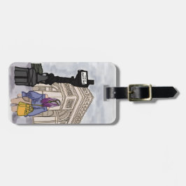 Etiqueta Para Maletas Plaza Charles de Gaulle París.