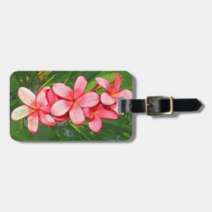 Etiqueta Para Maletas plumeria