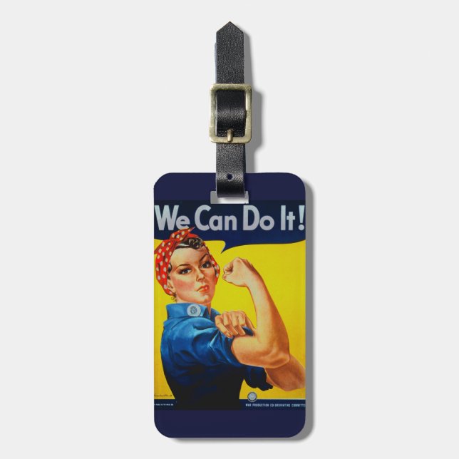Etiqueta Para Maletas Podemos hacerlo Rosie the Riveter (Frente Vertical)