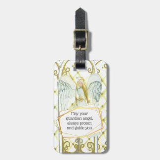 Etiqueta Para Maletas Poema de Guardian Angel para seguridad con tus det