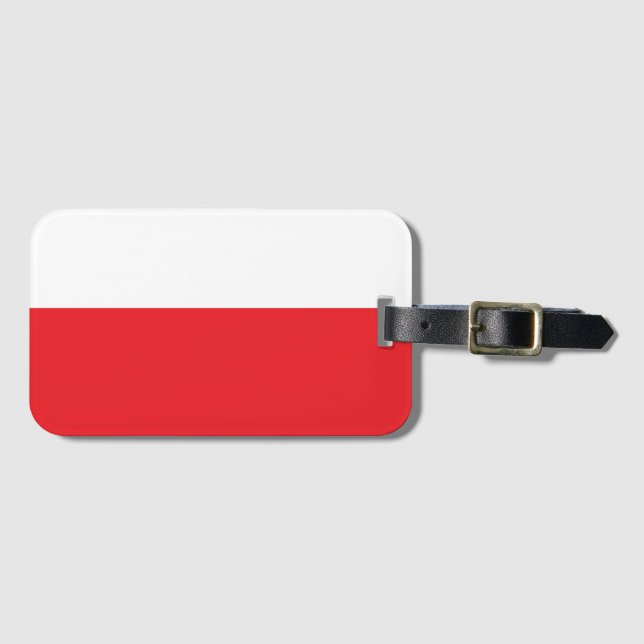 Etiqueta Para Maletas Poland flag (Anverso horizontal)