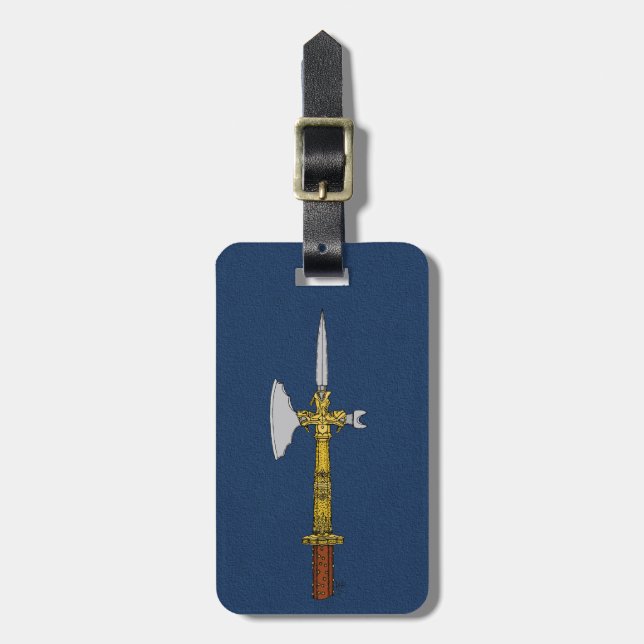 Etiqueta Para Maletas Polaxe de Eduardo IV (Frente Vertical)